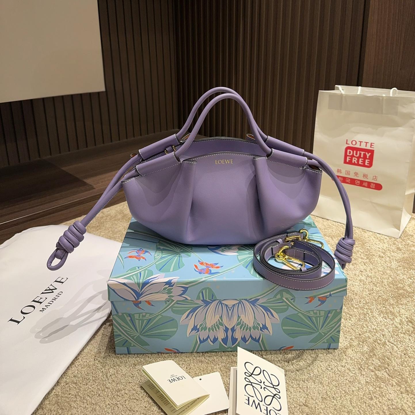 Loewe Shiny Nappa Calfskin Paseo Bag