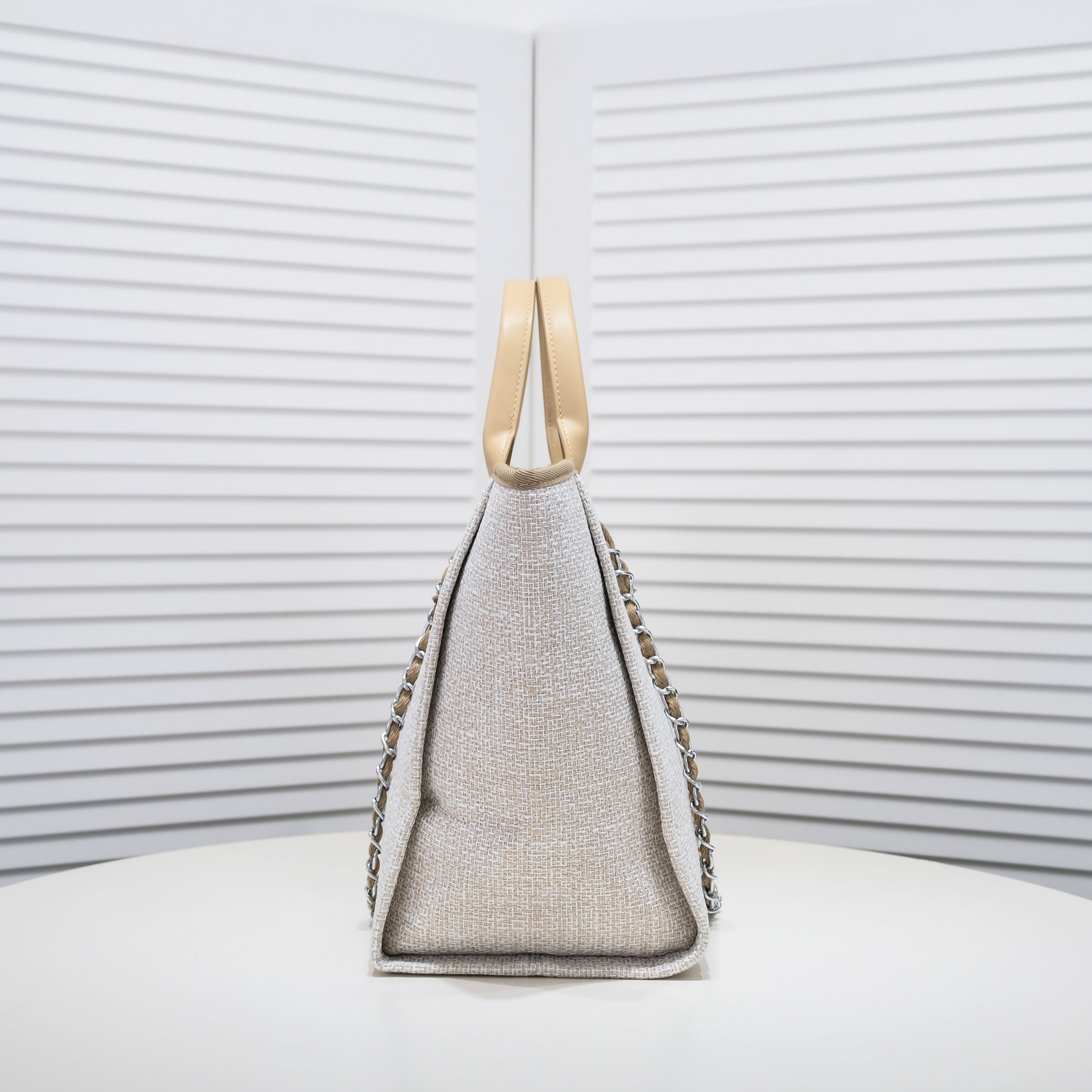 Chanel Canvas Beach Handbag Crossbody Bag