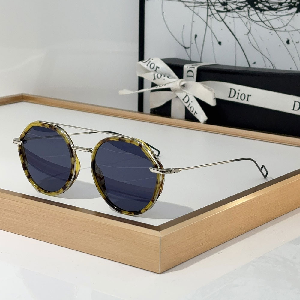 Dior Alloy Sunglasses With Reflective Frames