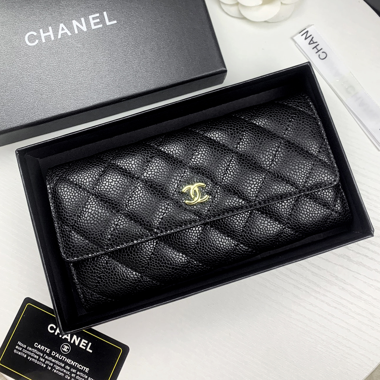 Chanel 23p Classic Long Wallet