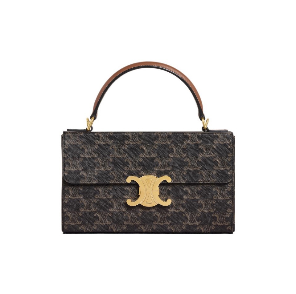 Celine Large Lock Buckle Handbag Shoulder Bag