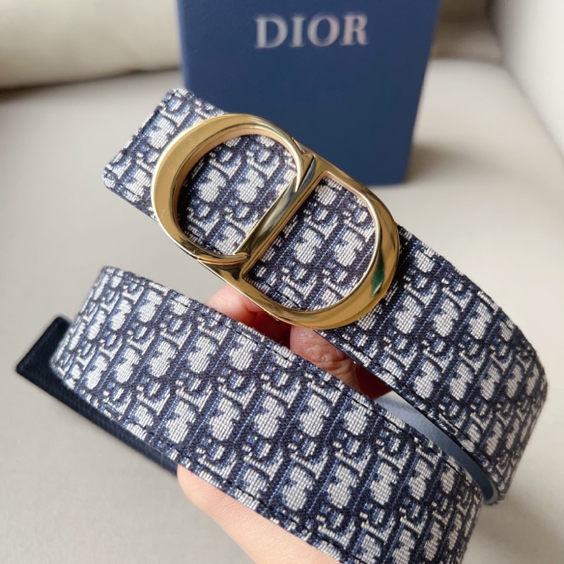Dior Classic Printed Belt CD Steel Print 30MM