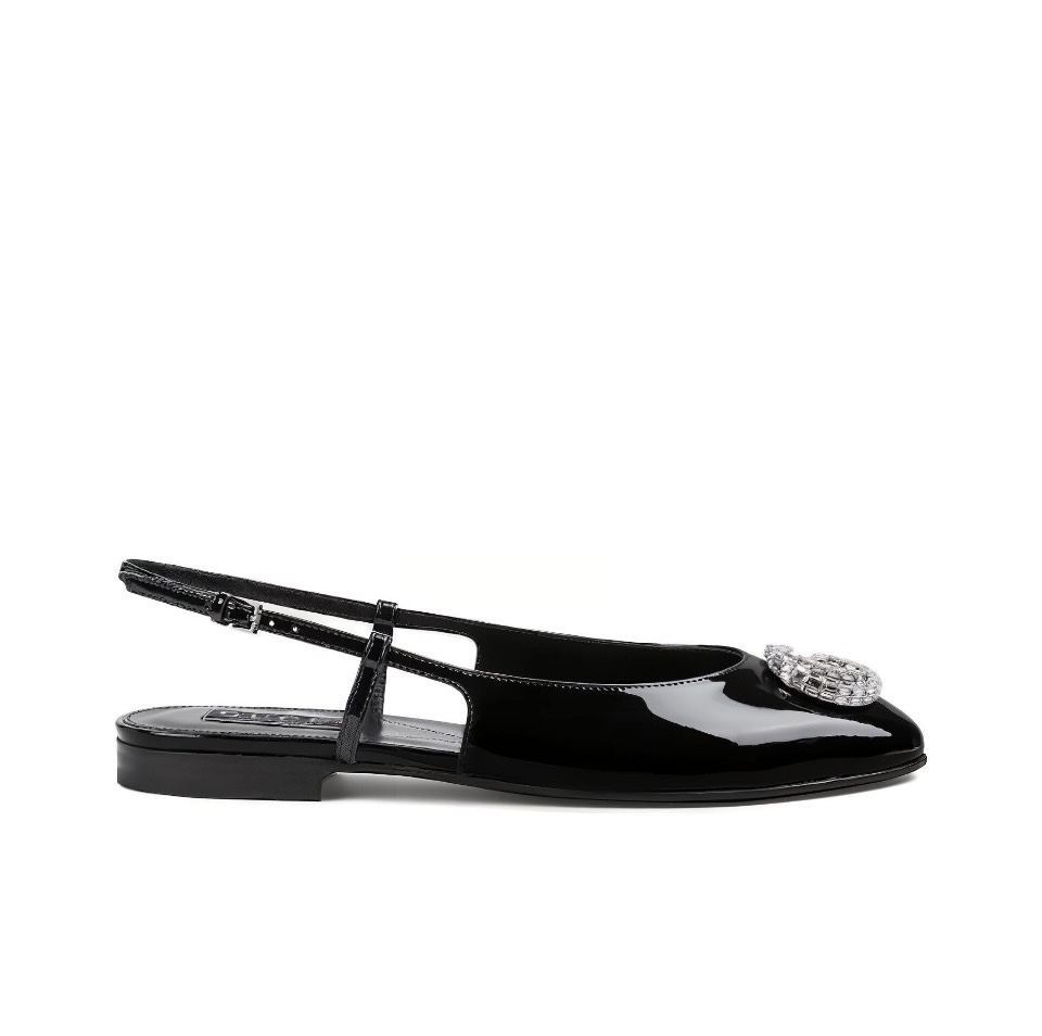Gucci Leather Flats  Slide Sandal