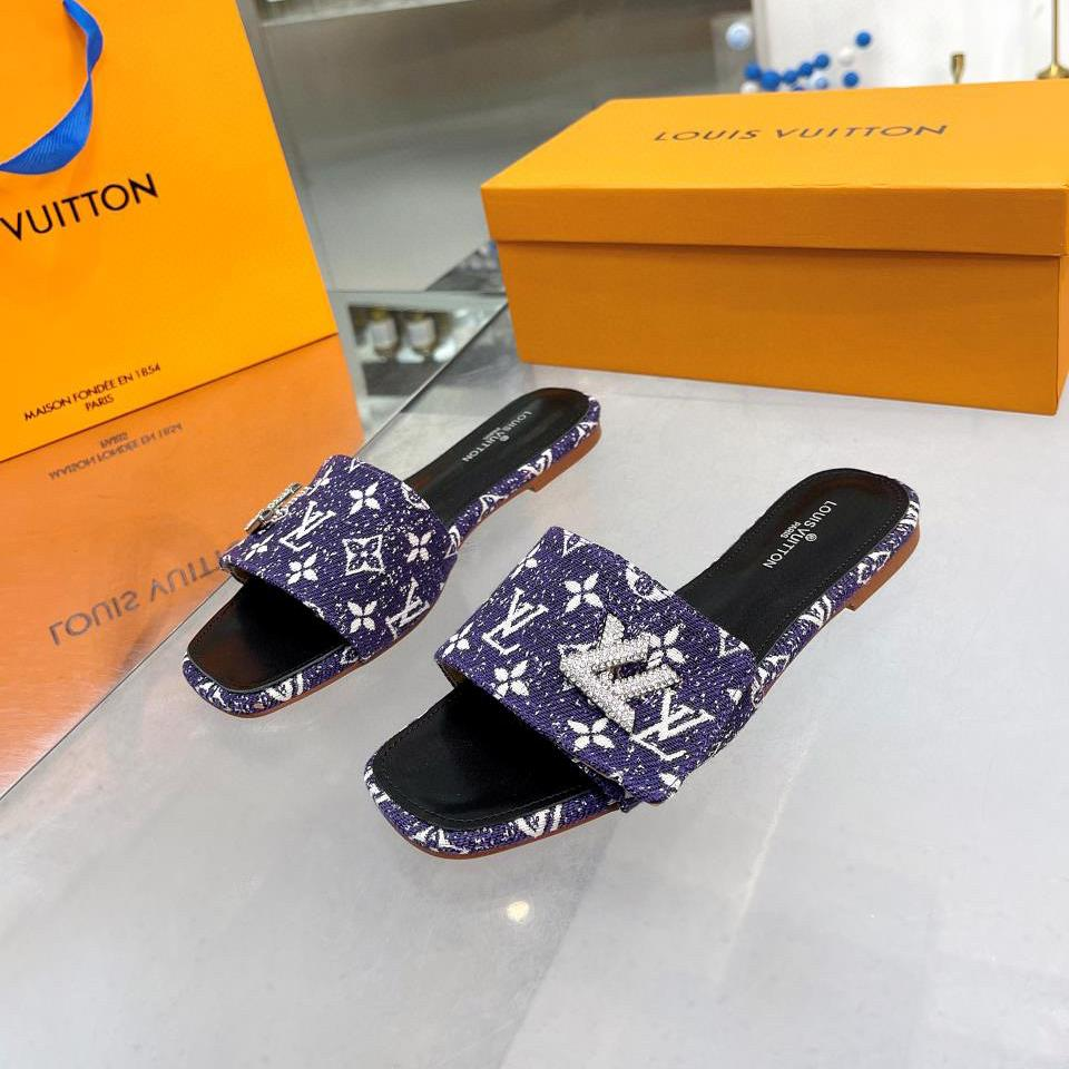 Louis Vuitton LV Flat Flat Flip-flops  Slide Sandal