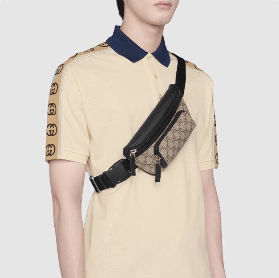 Gucci Canvas Crossbody Waist Bag