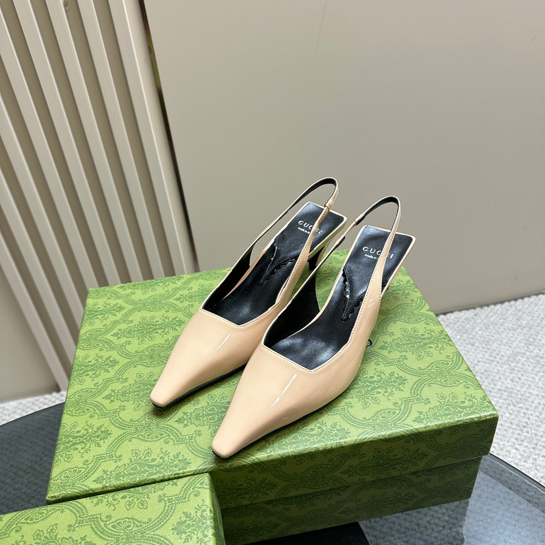 Gucci Square Toe Strappy Sandals Slide Sandal