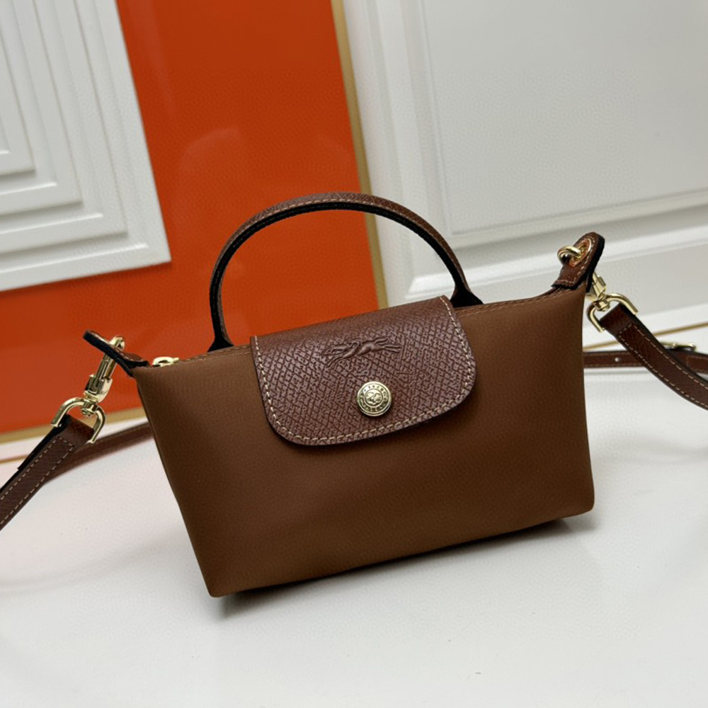 LongChamp Le Pliage Green cosmetic bag