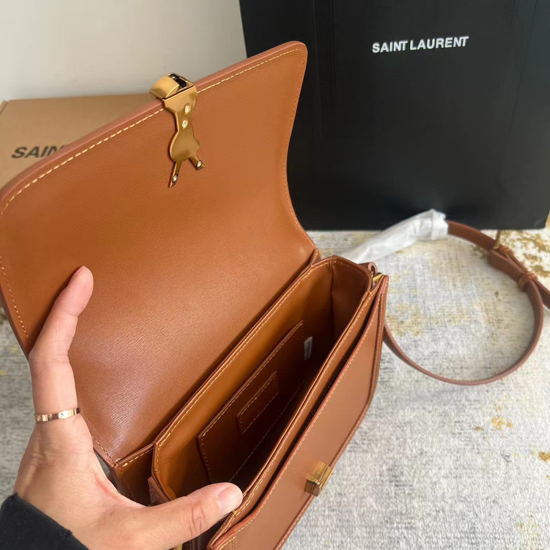 SAINT LAURENT YSL Medium Solferino Satchel