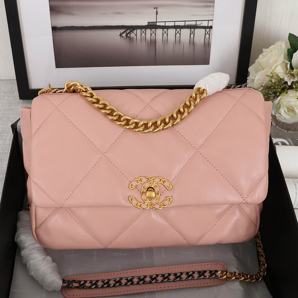 CHANEL 19 Flap Bag Small&Medium Chain Strap Shoulder Bag