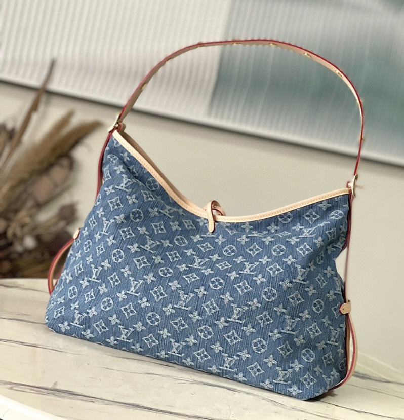 Louis Vuitton LV CARRYALL Denim Bag M46855