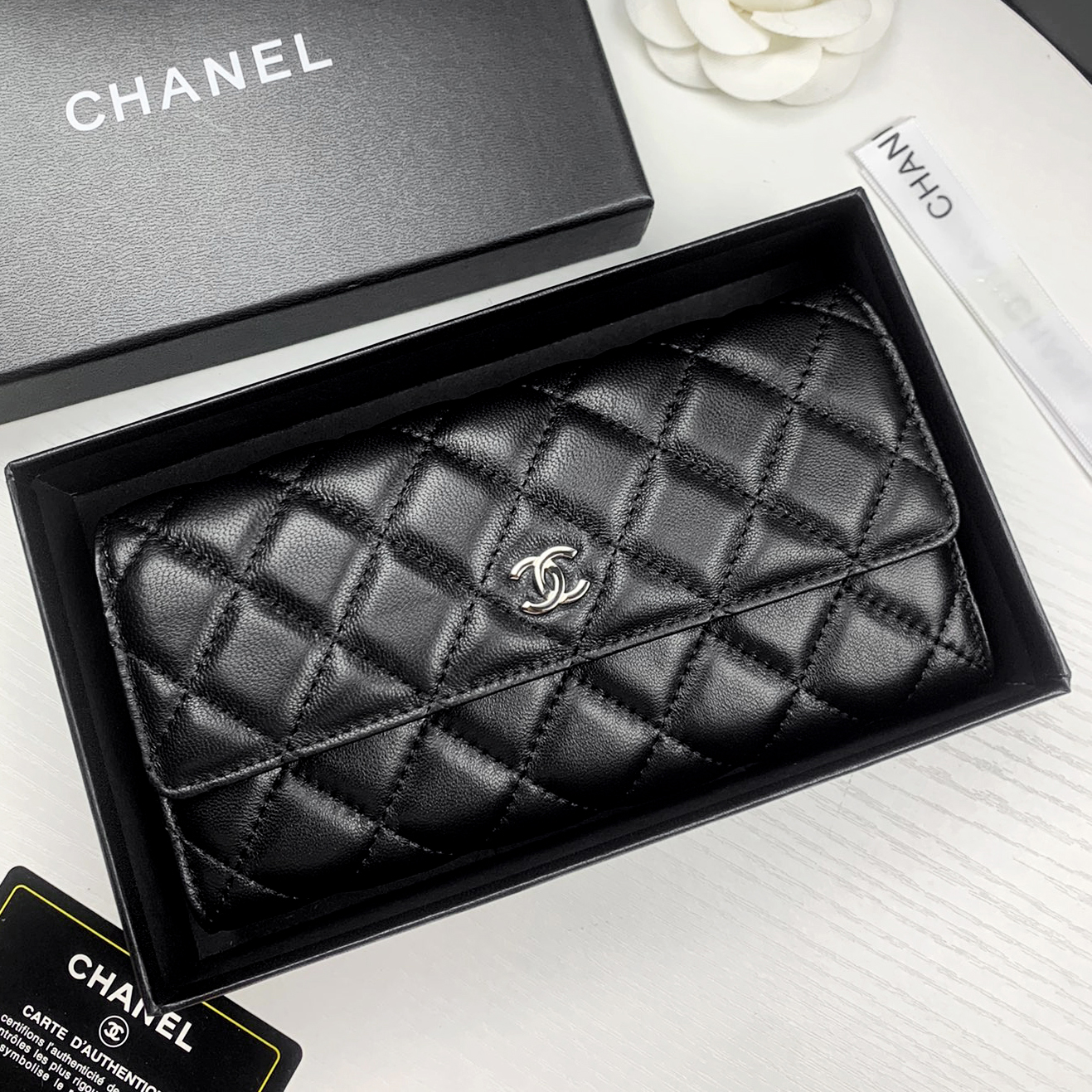 Chanel 23p Classic Long Wallet
