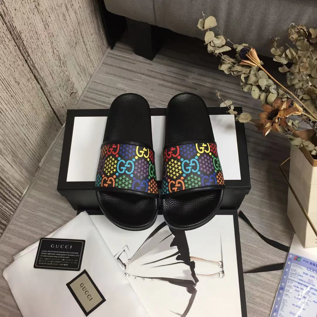Gucci GG Blooms Supreme Floral Slide Sandal