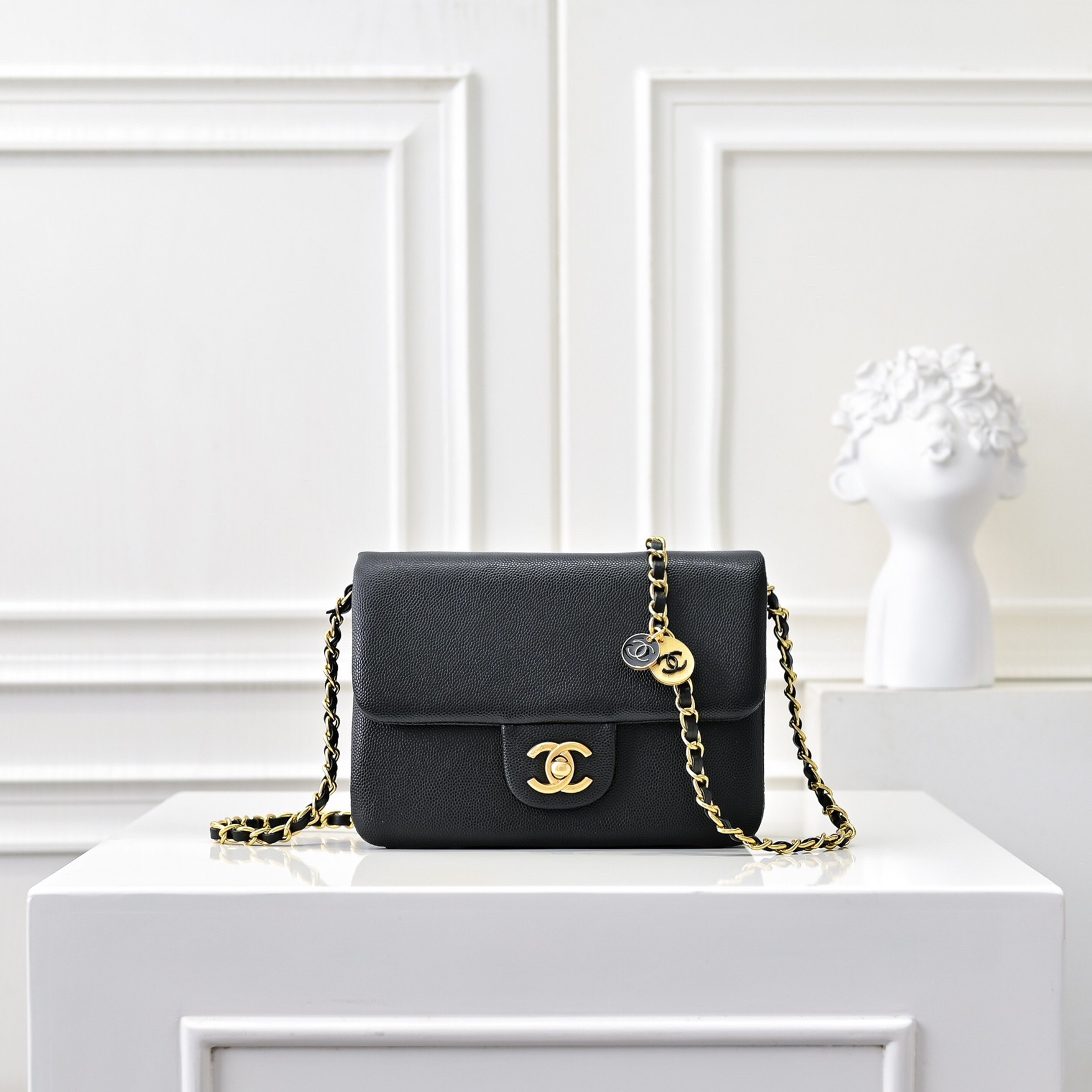 Chanel Grained Crossbody Bag
