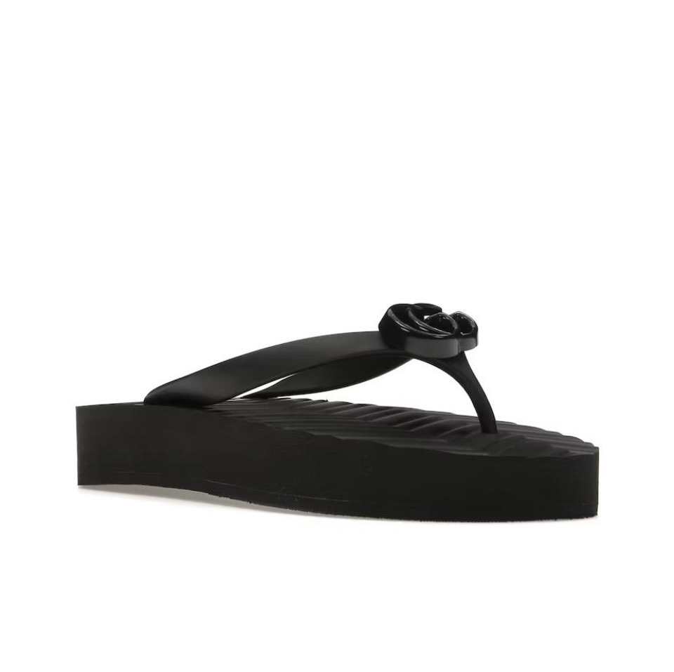 Gucci Shoes V-shaped toe clamp Band drill Slide Sandal