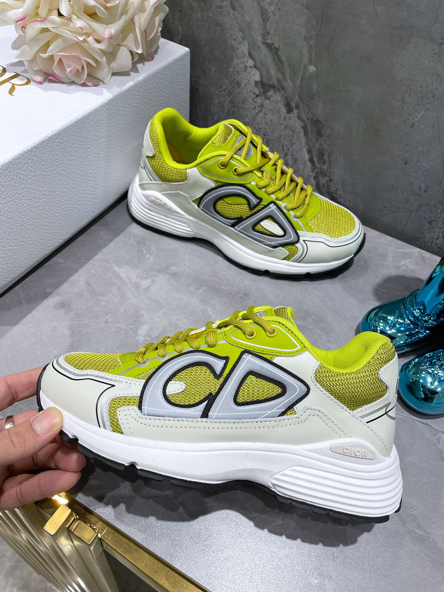 Dior B30 Dad Sneakers Green