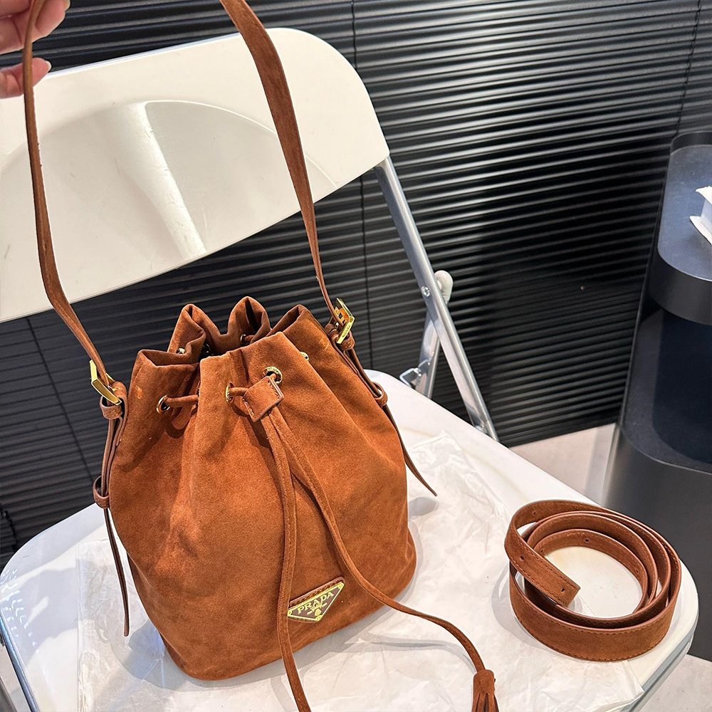 Prada Suede Bucket Bag