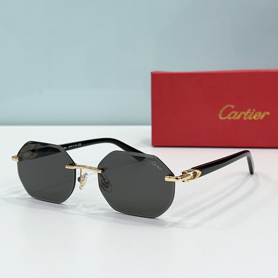 Cartier  Metal Leg Rimless sunglasses