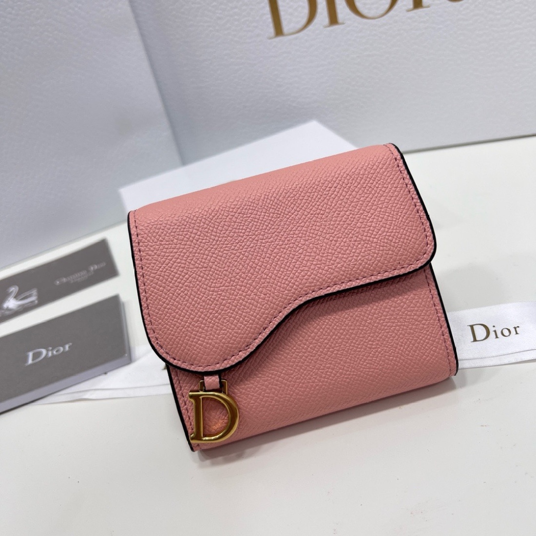 Dior saddle Three Fold Wallet