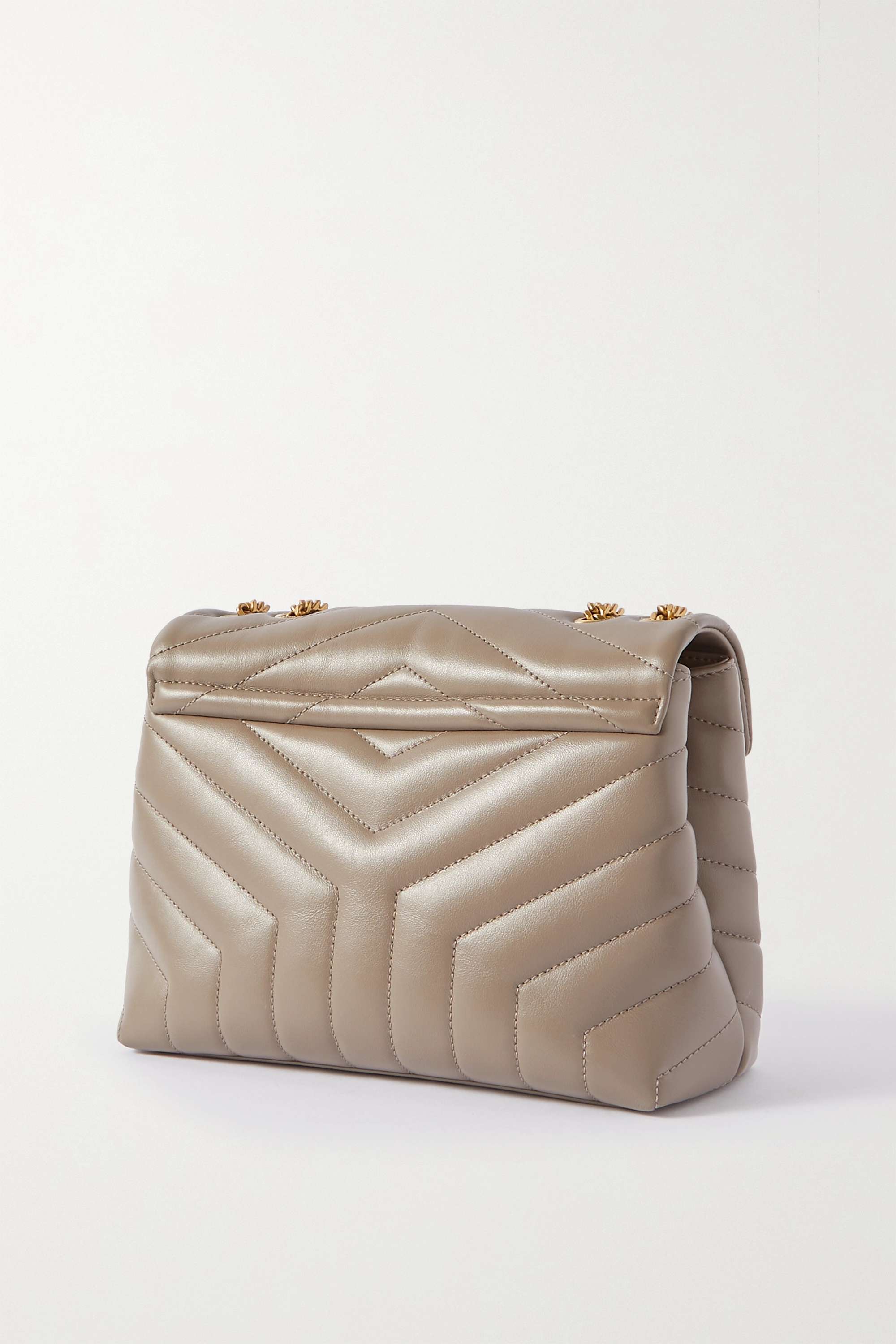 SAINT LAURENT Loulou small quilted leather shoulder bag black