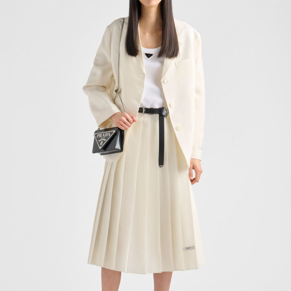 Prada Shiny Leather Shoulder Mini Bag