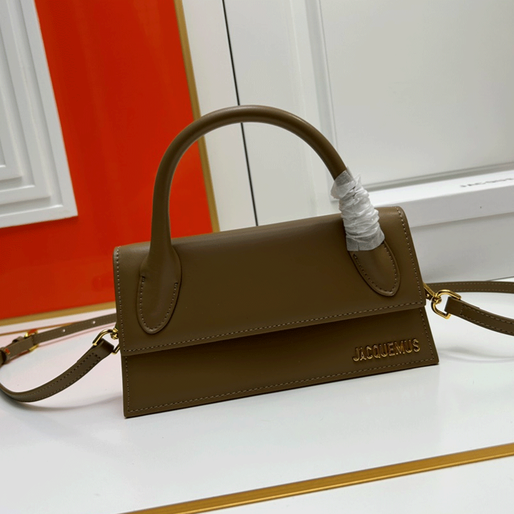 Jacquemus Leather Pocket Red Envelope  Bags