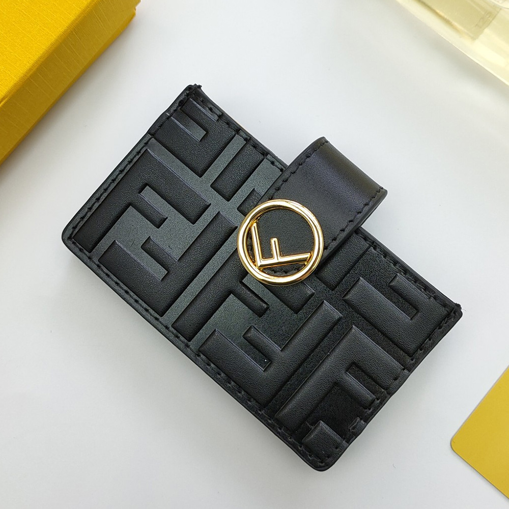 FENDI Embossed Letter Card Holder