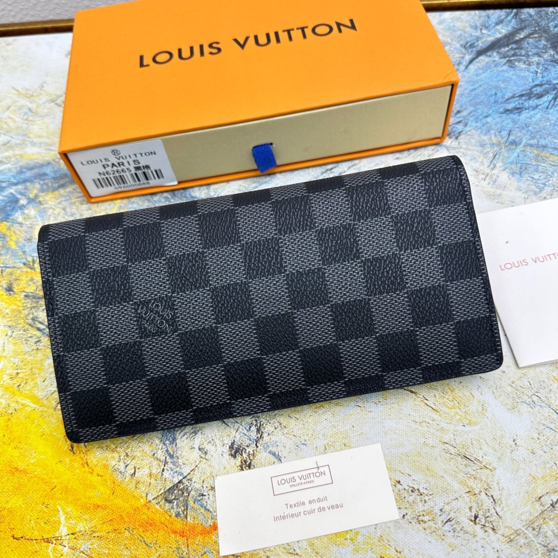Louis Vuitton LV Brazza Flip Wallet N62665