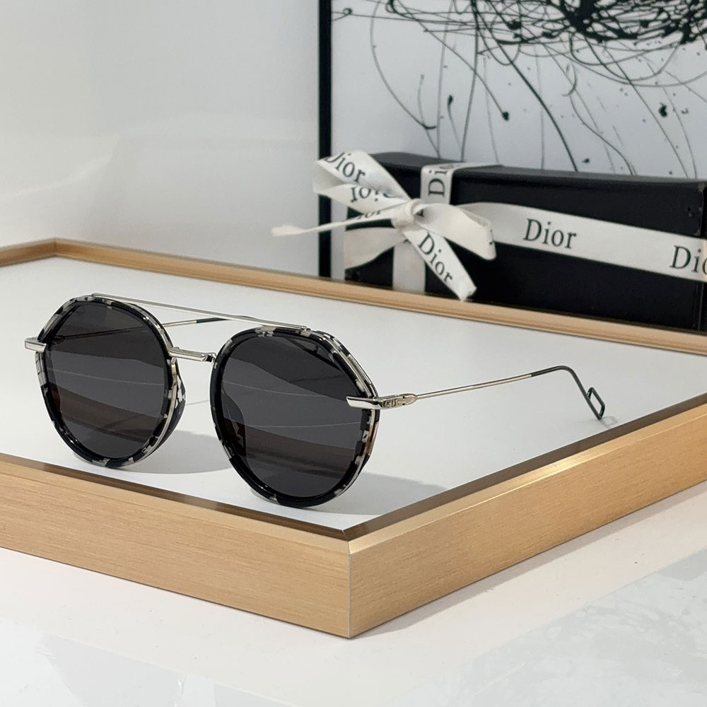 Dior Alloy Sunglasses With Reflective Frames