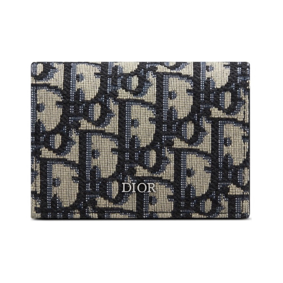Dior Oblique Coin Card Holder Wallet