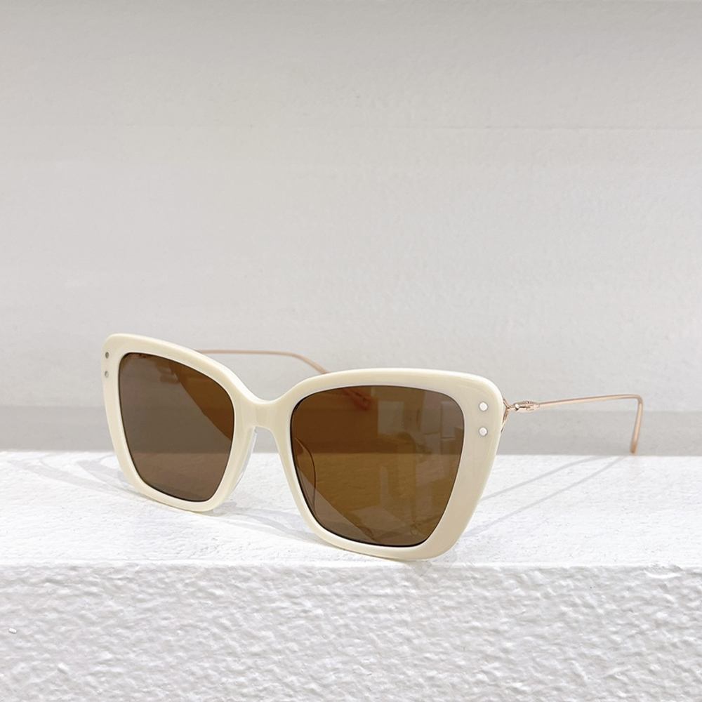 Dior Square Metal Frame Sunglasses
