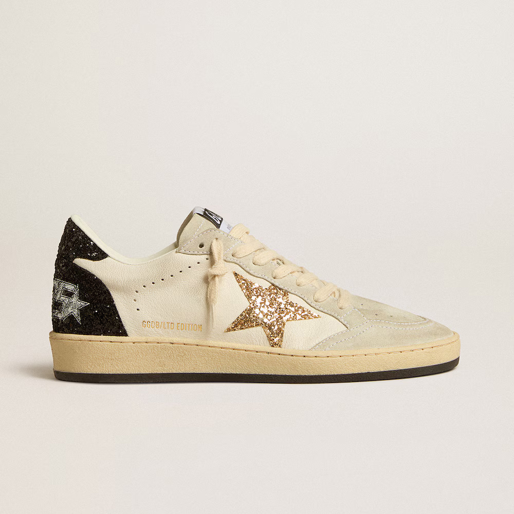 Golden Goose Ball Star Leather round-soled platform sneakers
