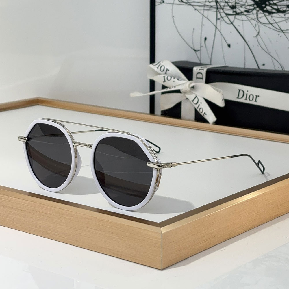 Dior Alloy Sunglasses With Reflective Frames