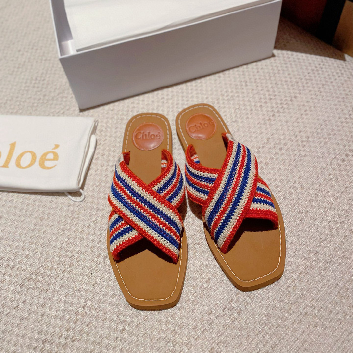 Chloe Woody Polyester Goes With Everything Shoes Sandal