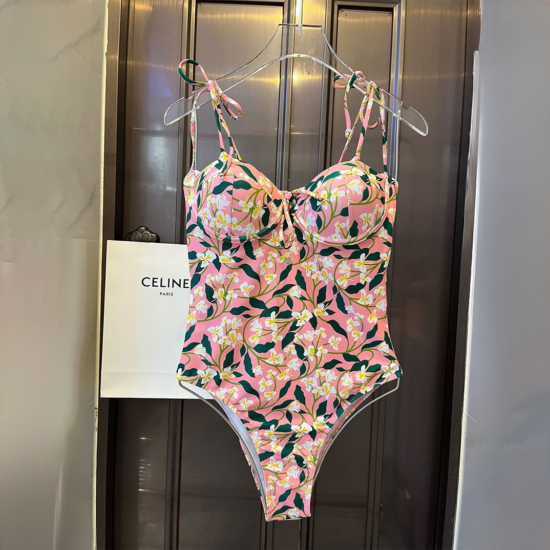 Gucci Halter Style One-piece Swimsuit Swimwear