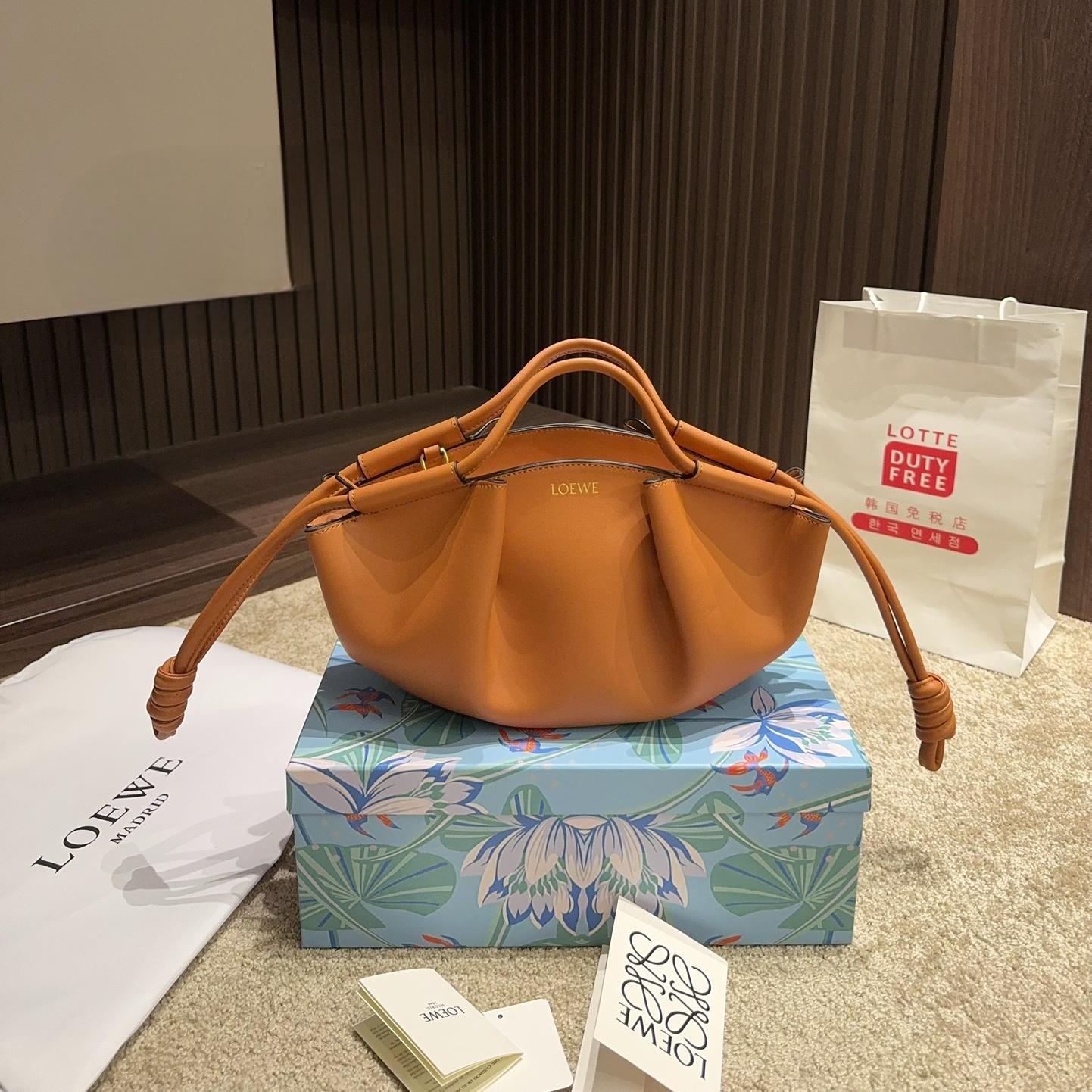 Loewe Shiny Nappa Calfskin Paseo Bag