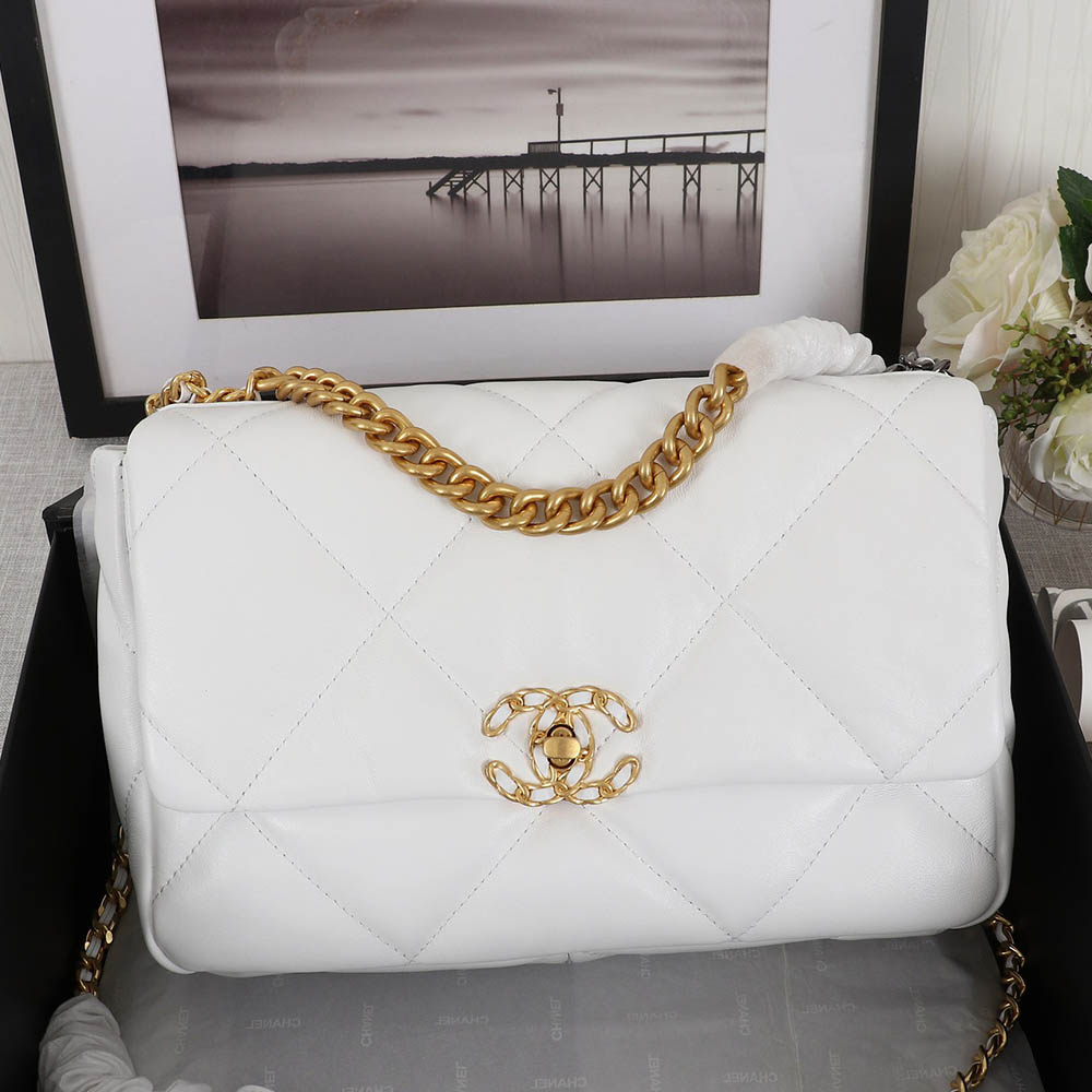 CHANEL 19 Flap Bag Small&Medium Chain Strap Shoulder Bag