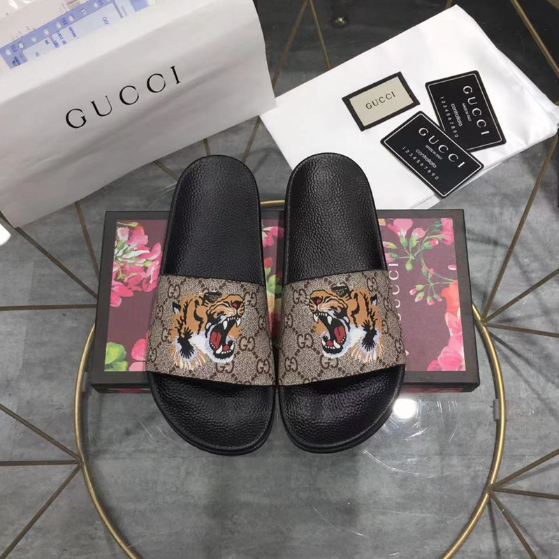 Gucci GG Blooms Supreme Floral Slide Sandal