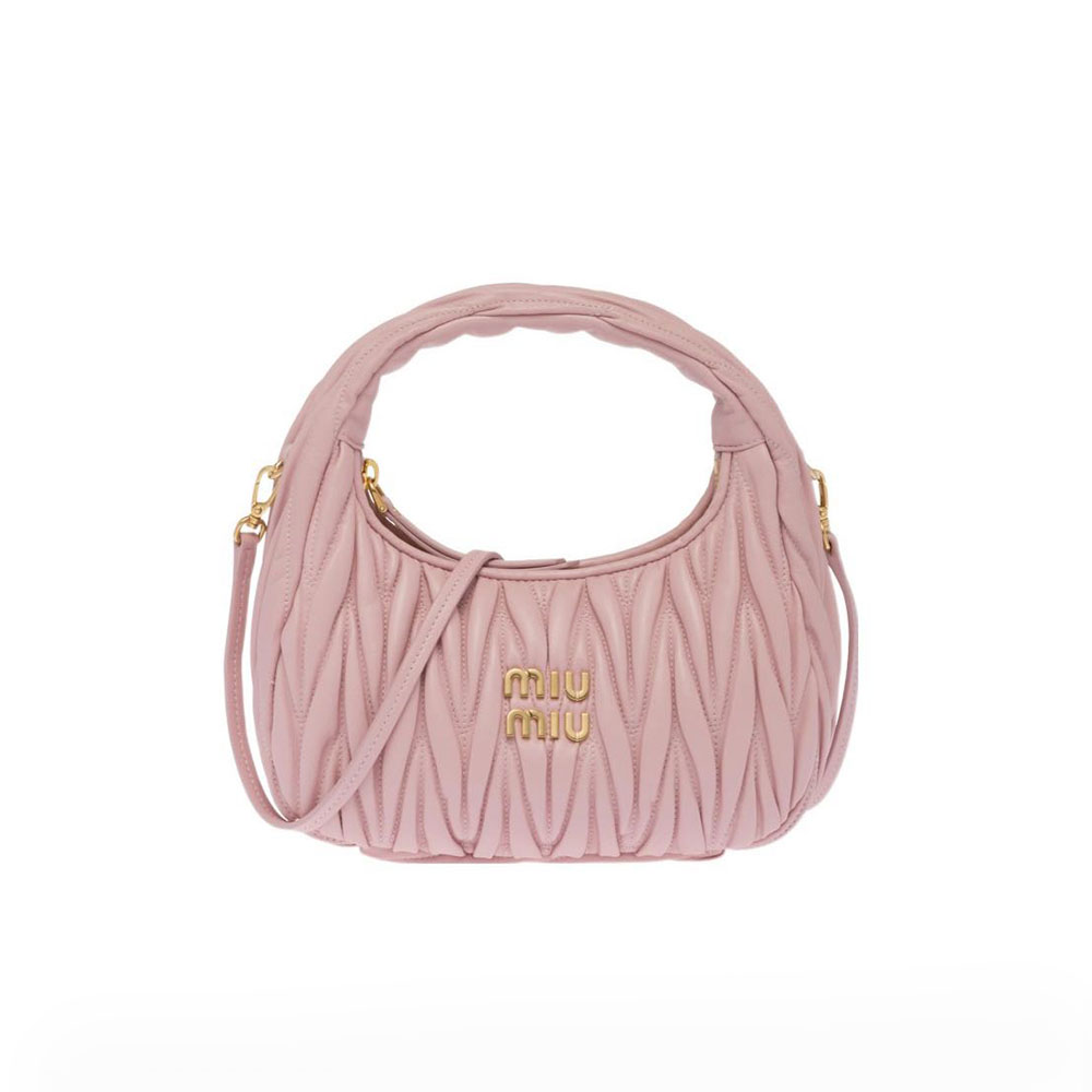 MIU MIU Wander matelassé hobo bag Mini&Small