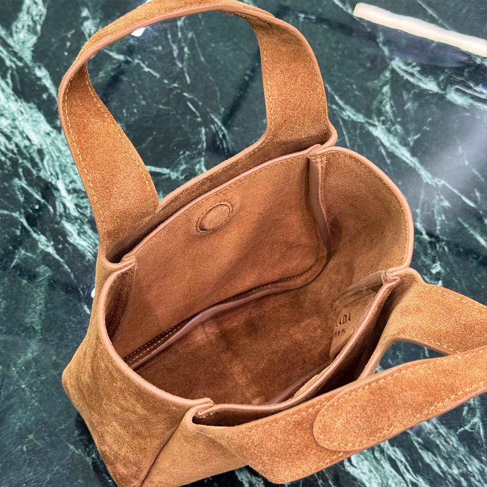 Prada mini suede tote bag