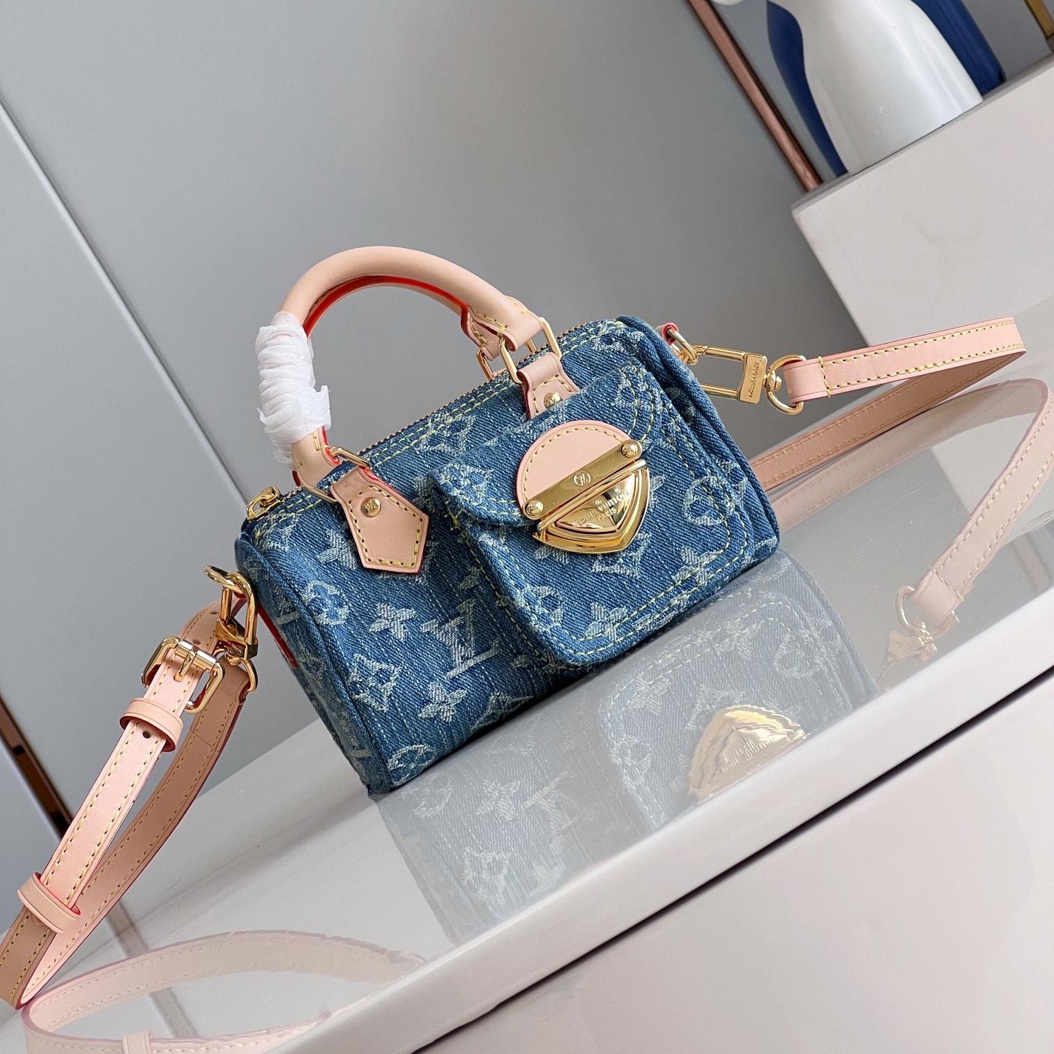 Louis Vuitton LV Nano Speedy  Hand Crossbody Bag  M82950