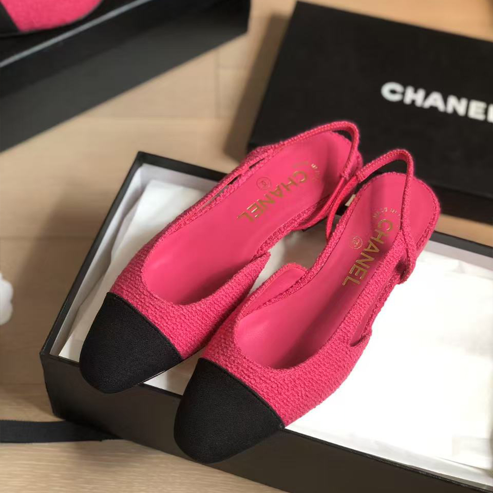 Chanel Slingbacks  Low Heel Sandals