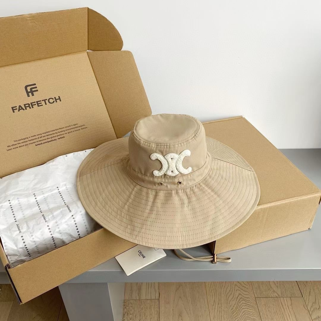 Ceiline  Embroidered Fisherman's Hat Sunhat