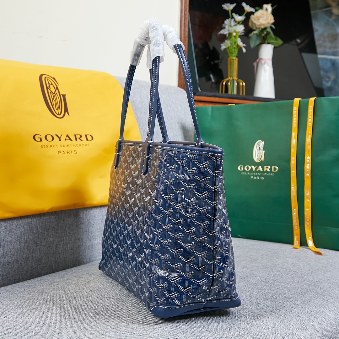 Goyard artois bag navy blue