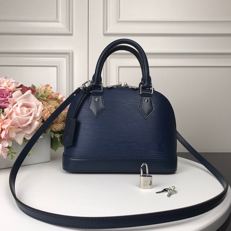Louis Vuitton Alma BB 2way bag Epi Leather Indigo