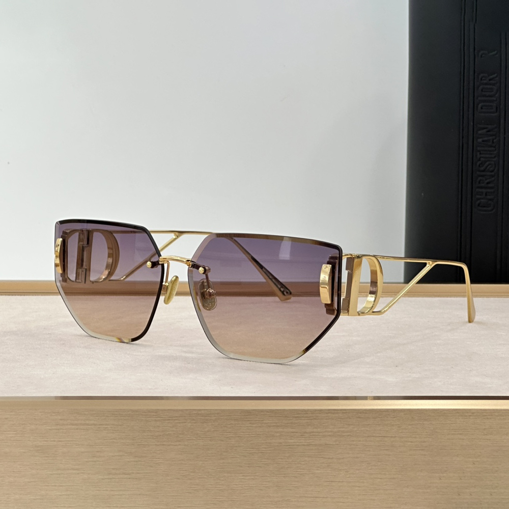 Dior Hollow Design Frame Sunglasses