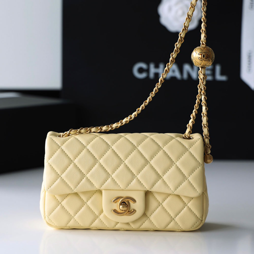 Chanel CF Calfskin Golden Ball 20CM