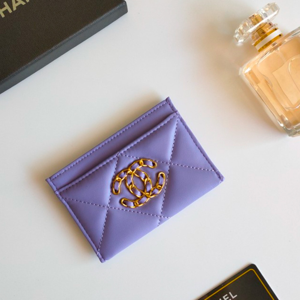 Chanel Sheepskin Card Holder