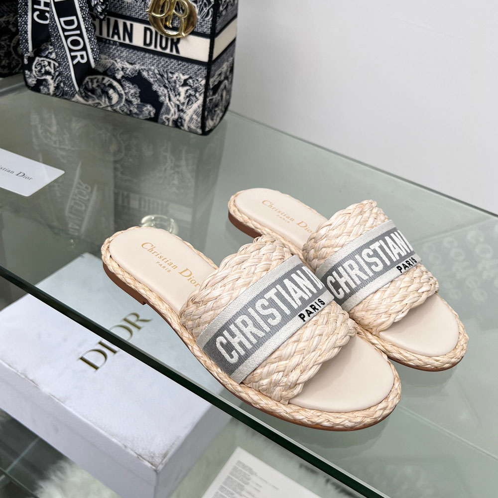 Dior  knit Word Comfortable Fashion Flip-flops  Slide Sandal