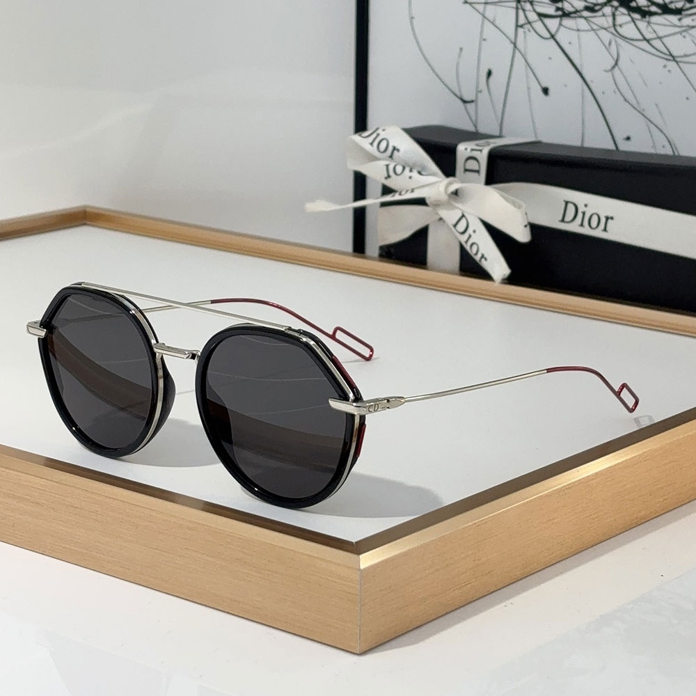 Dior Alloy Sunglasses With Reflective Frames