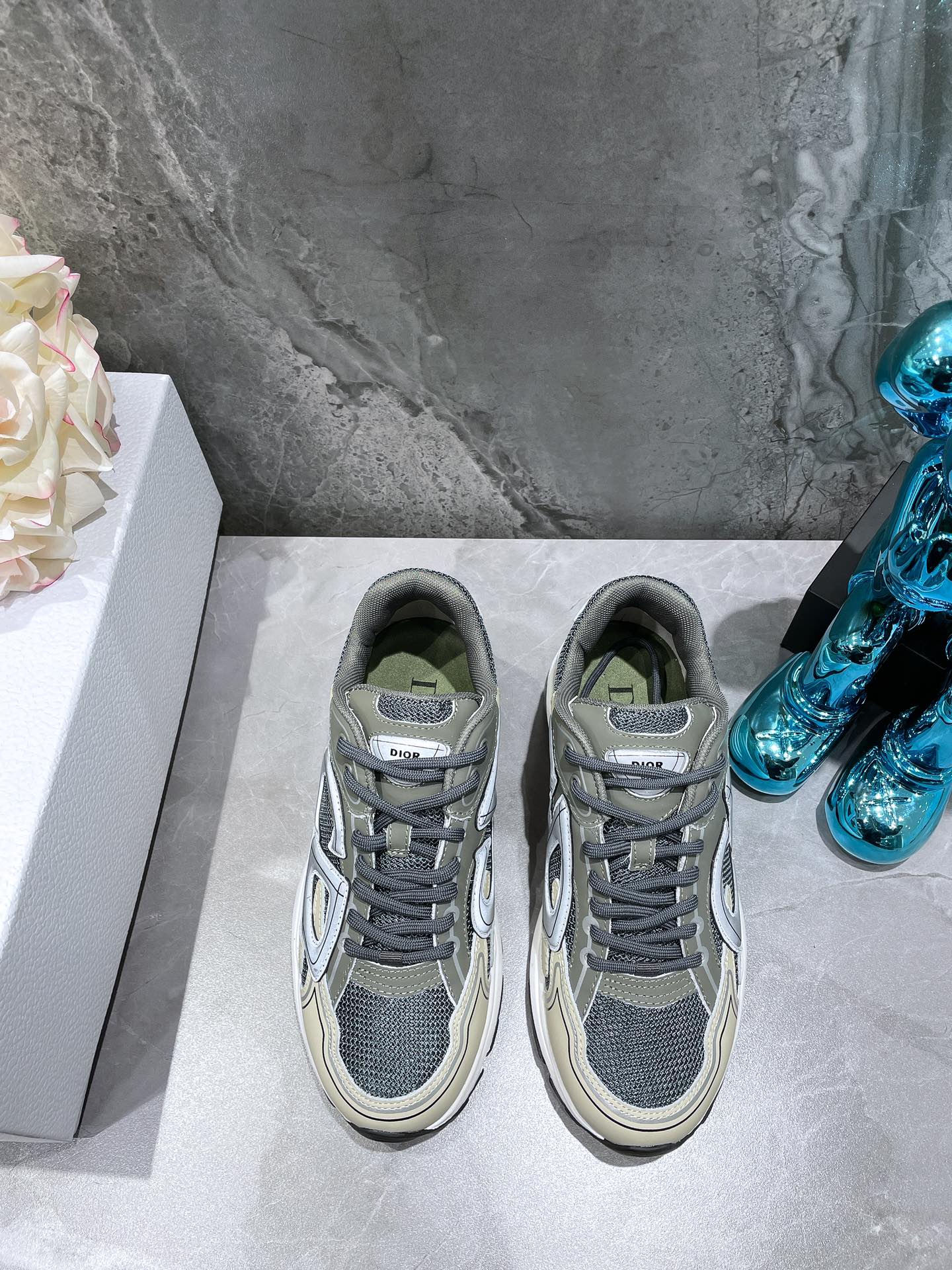 Dior B30 Dad Sneakers Green Gray